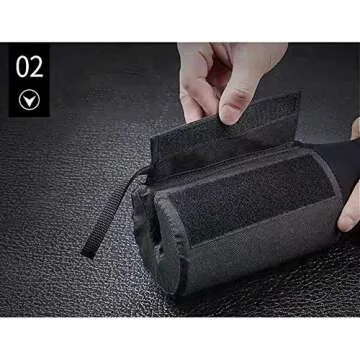 Squat Pad Barbell Pad for Squats, Lunges, and Hip Thrusts - Foam Sponge Pad - Provides Relief to Neck and Shoulders While Training (Black)