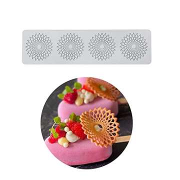 Fondant Molds Vintage Curlicues Silicone Molds Lace Cake Border Fondant Mold for Cake Decorating,Cupcake Topper, Jewelry, Polymer Clay, Crafting Projects (C_11*2.96 * 0.12inch)