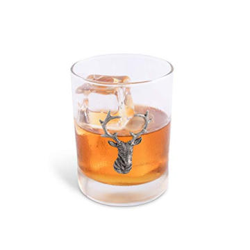 Vagabond House Elk Deer Head Glass Perfect for Spirits