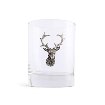 Vagabond House Elk Deer Head Glass Perfect for Spirits