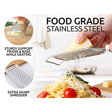 Zulay Kitchen Professional Cheese Grater - Durable & Ergonomic