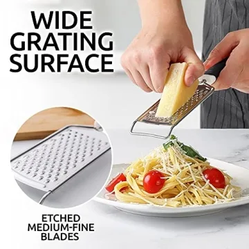 Zulay Kitchen Professional Cheese Grater - Durable & Ergonomic