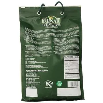 Dunar - Elonga Basmati Rice Premium 1121 Long Grain, 10 Lb