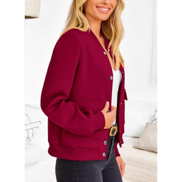 PRETTYGARDEN Stylish Women's Bomber Jacket for Every Season