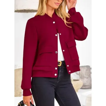 PRETTYGARDEN Stylish Women's Bomber Jacket for Every Season