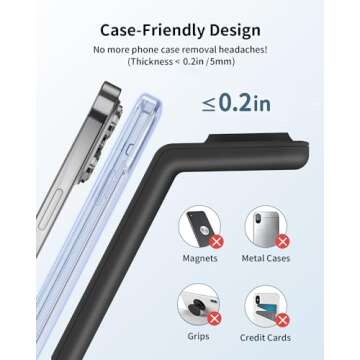 Wireless Charger for iPhone Charging Station: 3 in 1 Phone Charger Stand for iPhone 16/15/14/13/12/11/SE/X Pro Max Plus - Apple Watch Ultra/10/9/8/SE/7/6/5/4/3 - AirPods 2/3/4 Pro
