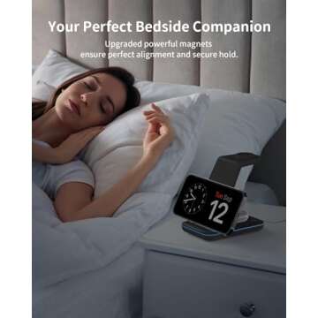 Wireless Charger for iPhone Charging Station: 3 in 1 Phone Charger Stand for iPhone 16/15/14/13/12/11/SE/X Pro Max Plus - Apple Watch Ultra/10/9/8/SE/7/6/5/4/3 - AirPods 2/3/4 Pro