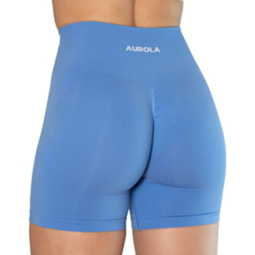 AUROLA Intensify Workout Shorts for Women Seamless Scrunch Short Gym Yoga Running Sport Active Exerc...