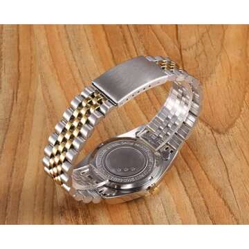 Reginald Women's Luxury Dress Quartz Watches Diamonds Dial Stainless Steel Waterproof Date Silver Gold Two Tone Green Wrist Watches