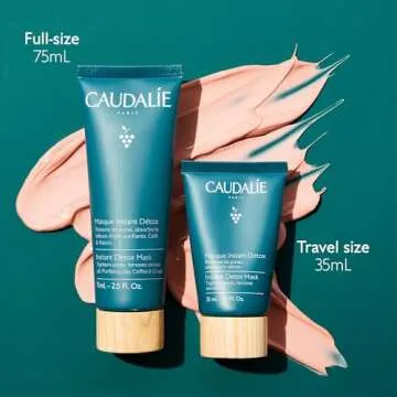 Caudalie Instant Detox Mask, Pore Minimizing Clay Mask, Visibly Eliminates Excess Sebum and Visibly Tightens Pores in as Little as 10 Minutes, 2.5 Fl Oz