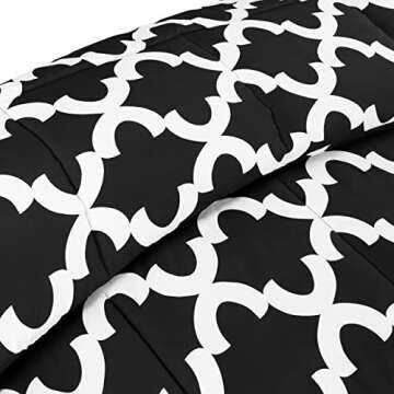 Utopia Bedding - Comforter Set with 1 Pillow Sham - 2 Pieces Bedding Comforter Sets - Down Alternative Comforter - Soft and Comfortable - Machine Washable, Black, Twin