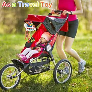 Montessori Toys for 18M+ Safe Silicone Pull String Activity Toy