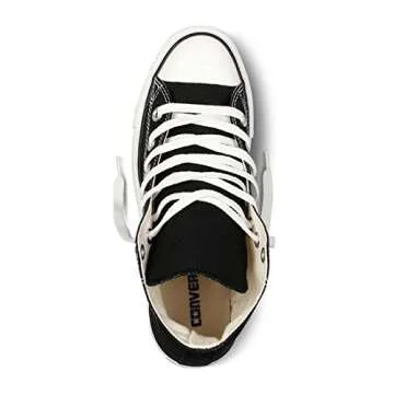 Converse Unisex's Low-Top_Sneakers, Black Black White, US 8.5