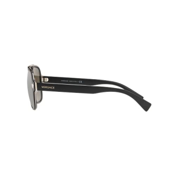 Versace Black Frame Sunglasses with Dark Grey Lenses