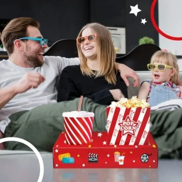 Cheshire Gifts Movie Night Supplies 18 Pcs Perfect for Parties