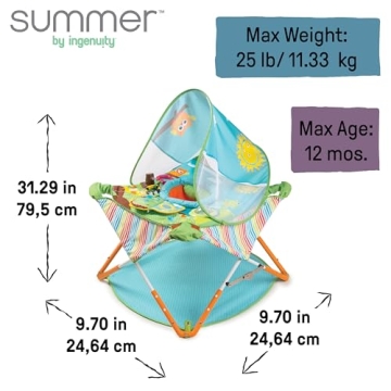 Portable Baby Activity Center with Canopy - Summer by Ingenuity