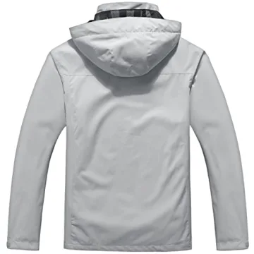 OTU Men's Waterproof Rain Jacket for Hiking Travel