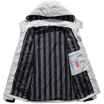 OTU Men's Waterproof Rain Jacket for Hiking Travel