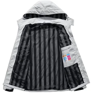 OTU Men's Waterproof Rain Jacket for Hiking Travel