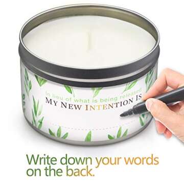 Sage Candles for House Energy Cleansing, 4 Pack House Warming Gifts New Home Pure White Sage Candle Set for Chakra Healing and Meditation-18oz 110 Hour Long Lasting Natural Soy Wax Aromatherapy Candle