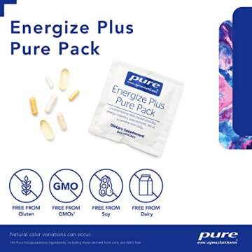 Pure Encapsulations Energize Plus Pure Pack | Supplement to Support Energy Production and Nutrient Metabolism* | 30 Packets
