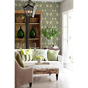 Classic Peel and Stick NextWall Pimpernel Floral Wallpaper