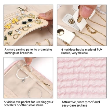 Voova Jewelry Organizer Case for Travel and Home