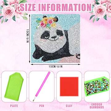 9 Pack Animal Diamond Painting Kits for Kids Adults 5D Cute Diamond Art Kits Full Drill Diamond Art ...