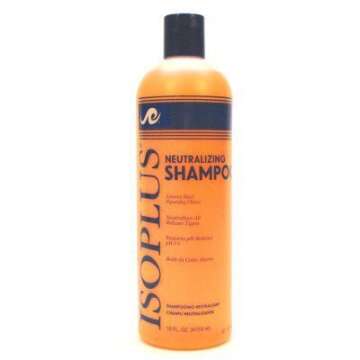 Isoplus Neutralizing Shampoo, 16 fl oz., Removes residue, ph level, leaves hair clean, hair relaxers...