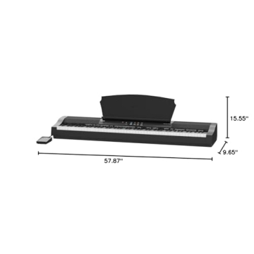 Alesis Recital Grand Digital Piano with 88 Weighted Keys