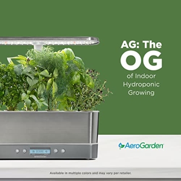 AeroGarden Harvest Elite Slim Indoor Hydroponic System with LED Light