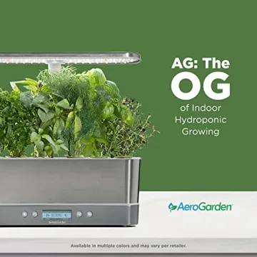 AeroGarden Harvest Elite Slim Indoor Hydroponic System with LED Light