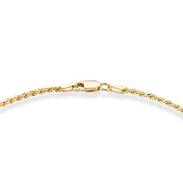 Miabella 18K Gold Over Silver Braided Rope Bracelet