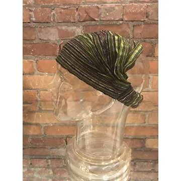 Inspirit Arts XL Size Extra Loose Headband Handwoven No-Slip Olive Green Brown