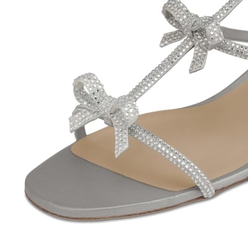 XYD Rhinestone Chunky Sandals for Summer Elegance