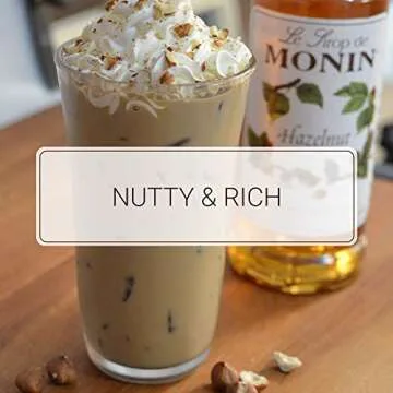 Monin Hazelnut Syrup - Nutty Flavor for Beverages