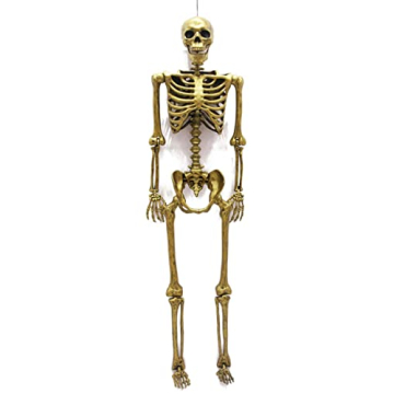 Crazy Bonez 60-Inch Pose-N-Stay Gold Skeleton