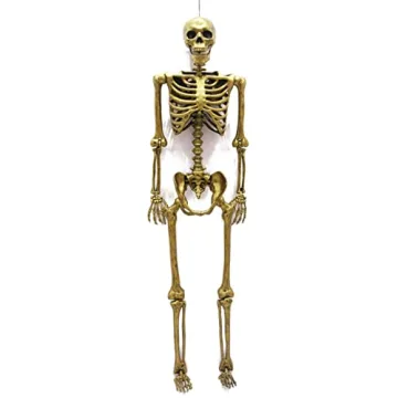 Crazy Bonez 60-Inch Pose-N-Stay Gold Skeleton