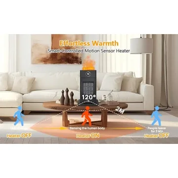 3-in-1 Space Heater and Humidifier with 90° Oscillation