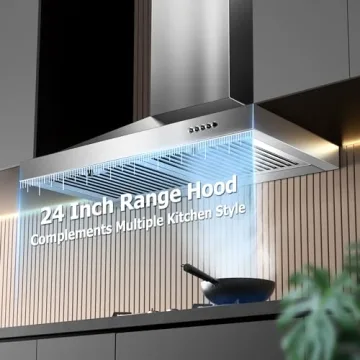 Zomagas 24" Range Hood - Energy Saving & Stylish