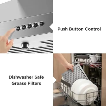 Zomagas 24" Range Hood - Energy Saving & Stylish