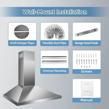 Zomagas 24" Range Hood - Energy Saving & Stylish