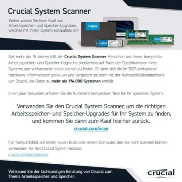 Crucial 8GB DDR4 3200MHz Laptop Memory Upgrade Option