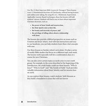 The 13 Most Important Bible Lessons For Teenagers: Complete Meetings for Youth Groups and Sunday School