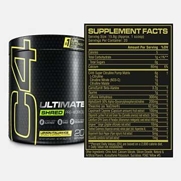 Cellucor C4 Ultimate Shred Pre Workout Powder - Maximize Your Energy!
