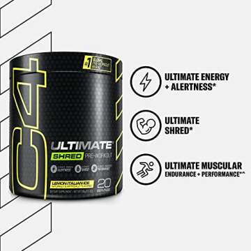 Cellucor C4 Ultimate Shred Pre Workout for Energy & Metabolism