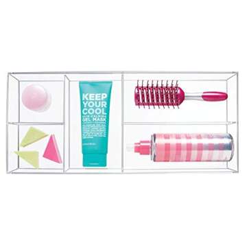 iDesign Clarity Nail Polish Wall Mount Storage Rack