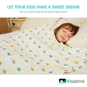 Hiseeme Weighted Blanket 5 lbs for (36''x48'')