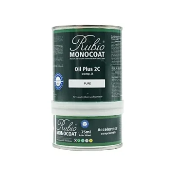 Rubio Monocoat Wood Oil Finish 175 ft² - Pure | Oil Plus 2C | Quick-Dry, Eco-Friendly Linseed Wood ...