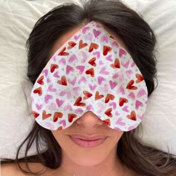 Stillnus Organic Heart-Shaped Eye Pillow for Stress Relief